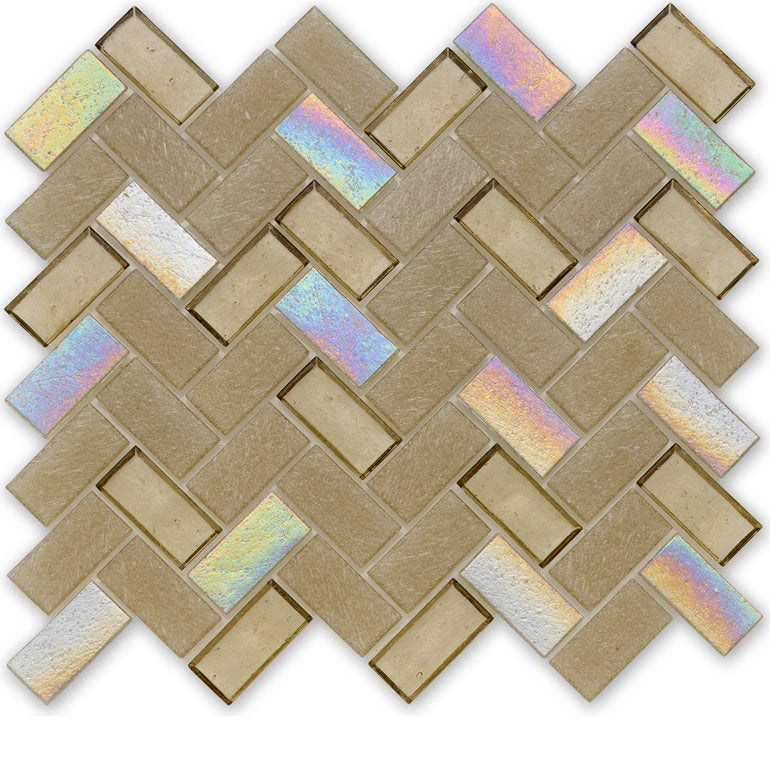 Honeycomb, Herringbone - Glass Tile