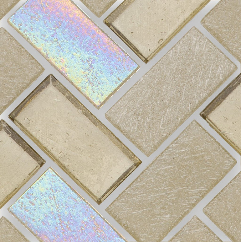 Honeycomb, Herringbone - Glass Tile