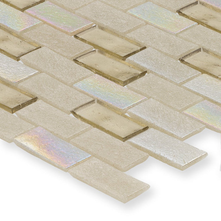 Honeycomb, 1" x 2" Staggered - Glass Tile