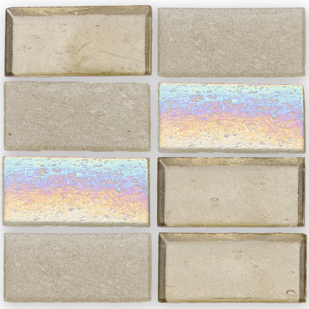 Superior Honeycomb 1" X 2" Glass Tile by American Glass Mosaics