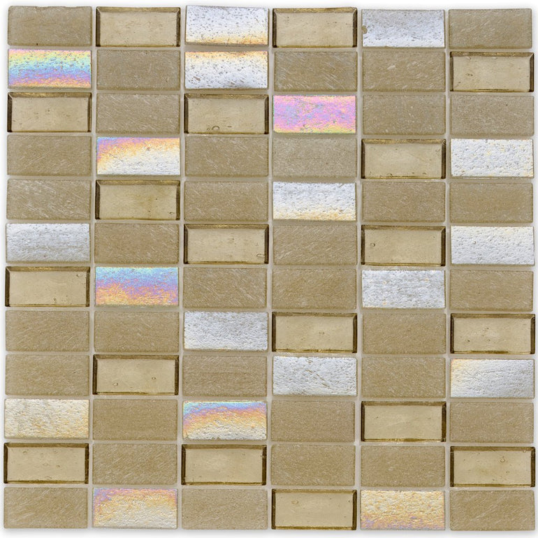 Honeycomb, 1" x 2" Stacked - Glass Tile