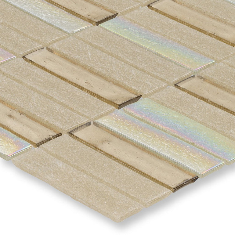 Honeycomb, 1" x 4" Stacked - Glass Tile
