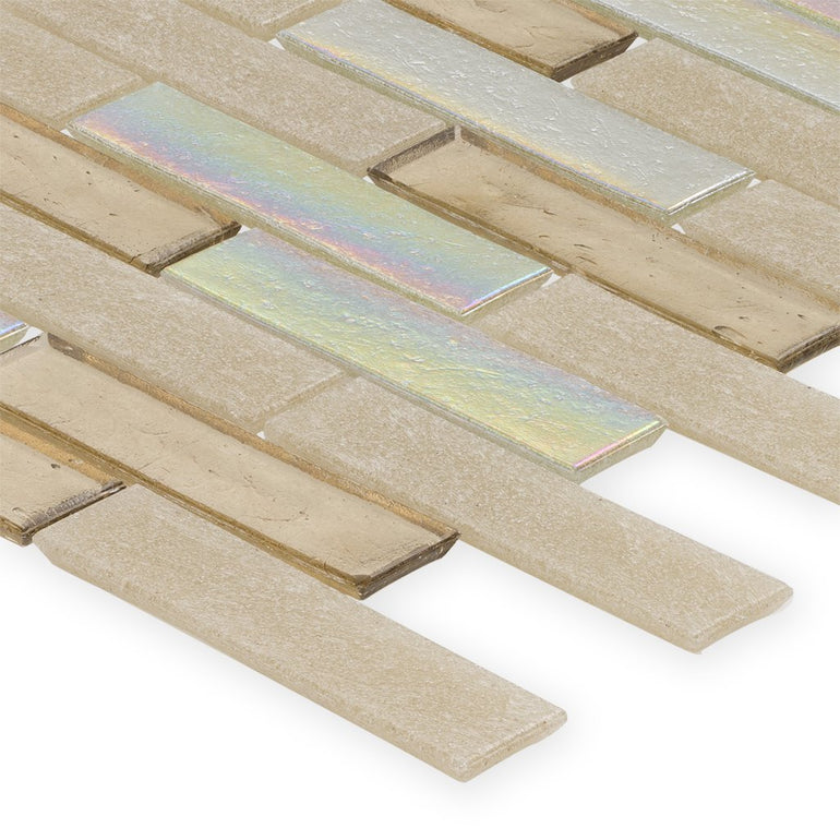 Honeycomb, 1" x 4" Staggered - Glass Tile