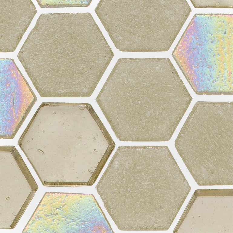 Honeycomb, Hexagon Mosaic - Glass Tile