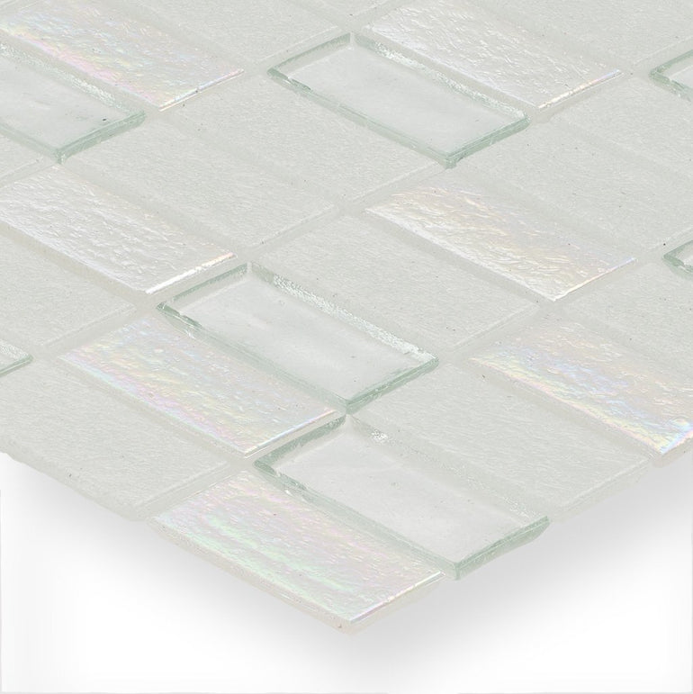 Iceberg, 1" x 2" Stacked - Glass Tile