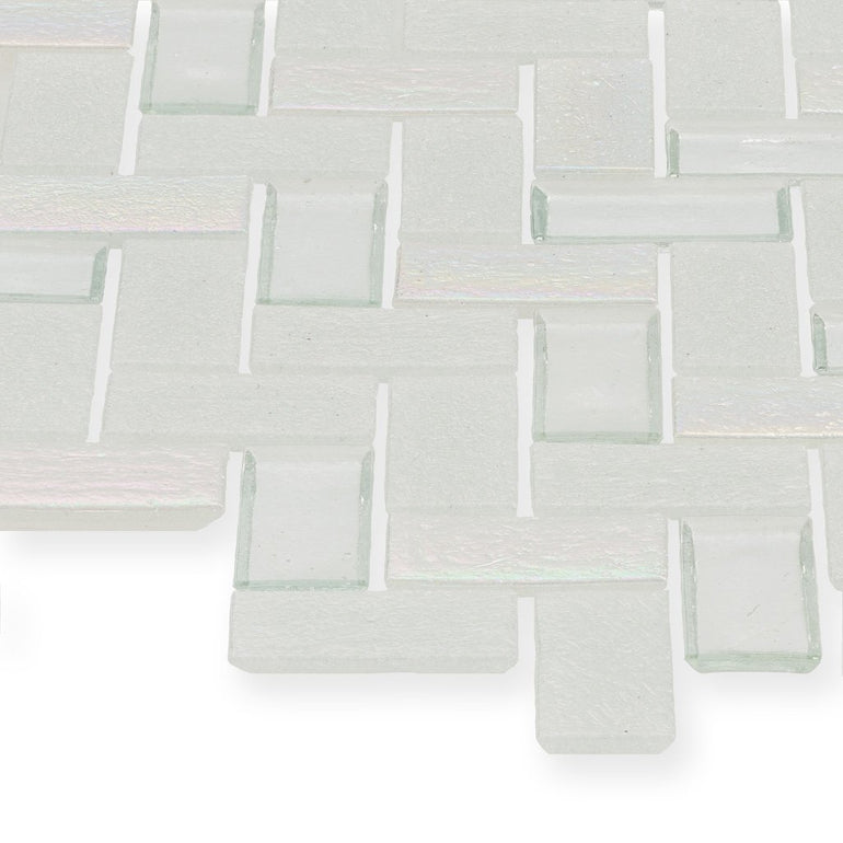 Iceberg, Herringbone - Glass Tile