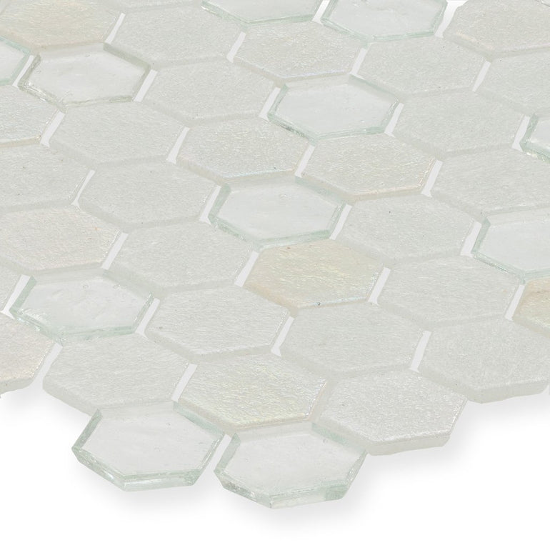 Iceberg, Hexagon Mosaic - Glass Tile