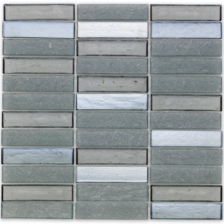 Moonlight, 1" x 4" Stacked - Glass Tile