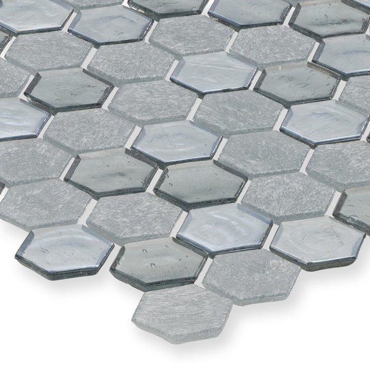 Moonlight, Hexagon Mosaic - Glass Tile