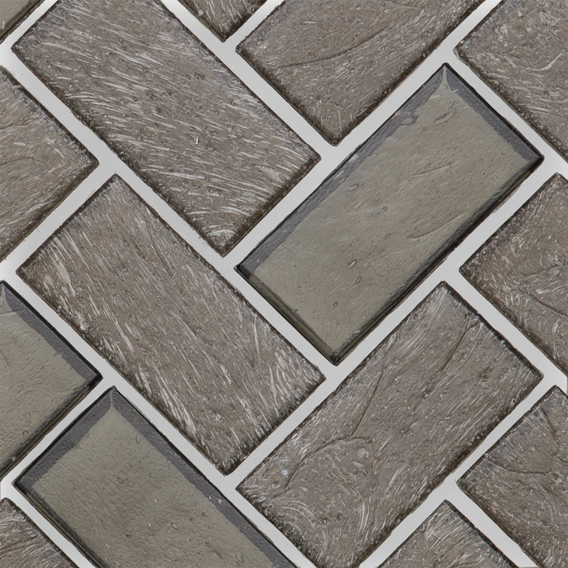 Northern, Herringbone - Glass Tile