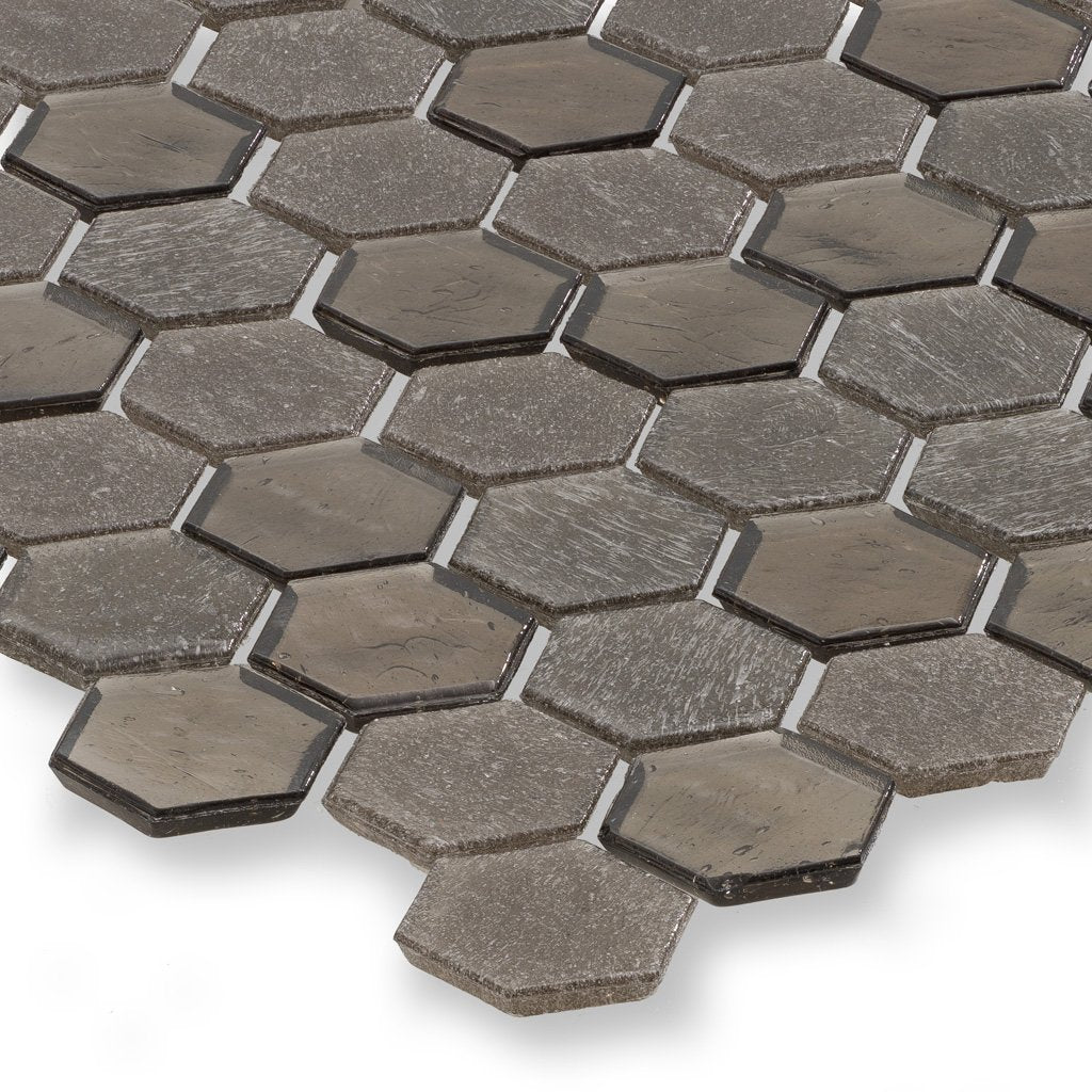Superior Hexagon Glass Mosaic Tile by American Glass Mosaics