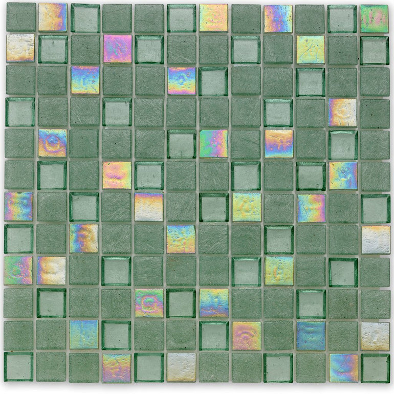 Seagrass, 1" x 1" - Glass Tile