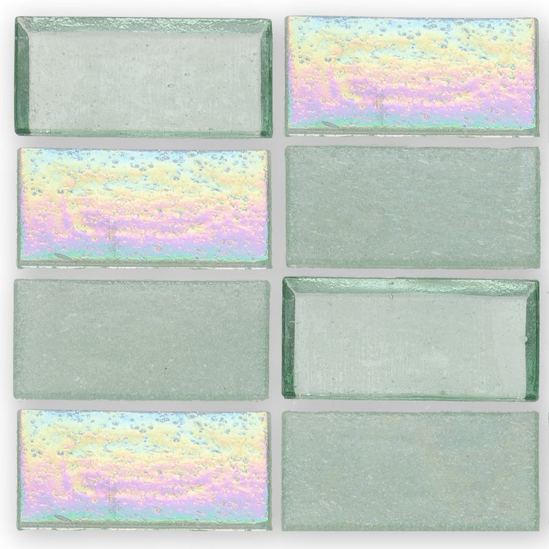 Seagrass, 1" x 2" Stacked - Glass Tile