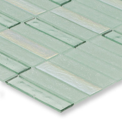 Seagrass, 1" x 4" Stacked - Glass Tile
