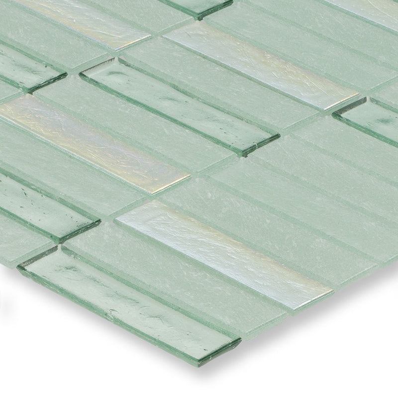 Seagrass, 1" x 4" Stacked - Glass Tile