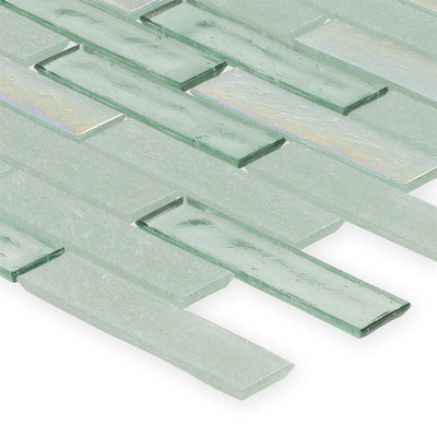 Seagrass, 1" x 4" Staggered - Glass Tile