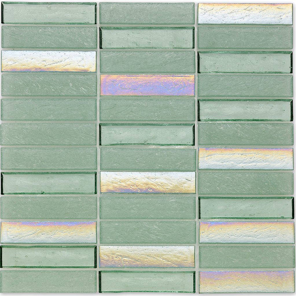 Superior Seagrass Glass Tile by American Glass Mosaics