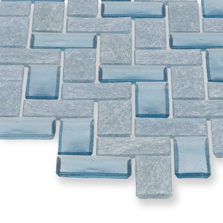 Wave, Herringbone - Glass Tile