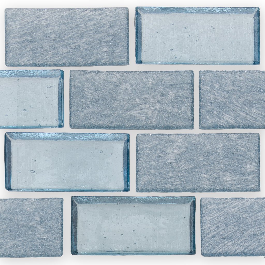 Superior Wave Glass Tile by American Glass Mosaics