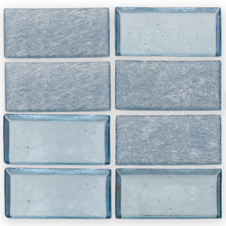 Wave, 1" x 2" Stacked - Glass Tile
