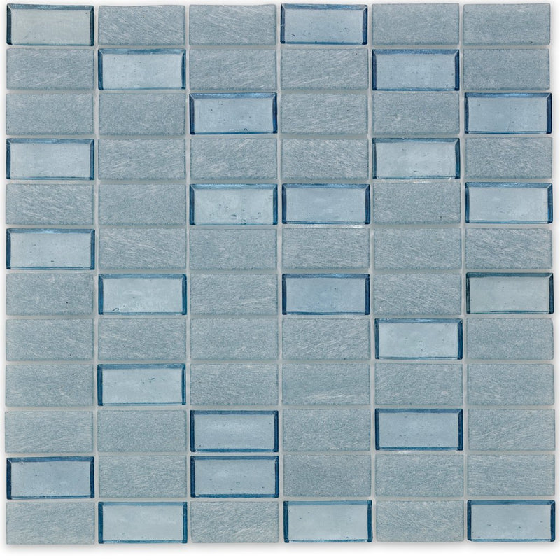 Wave, 1" x 2" Stacked - Glass Tile