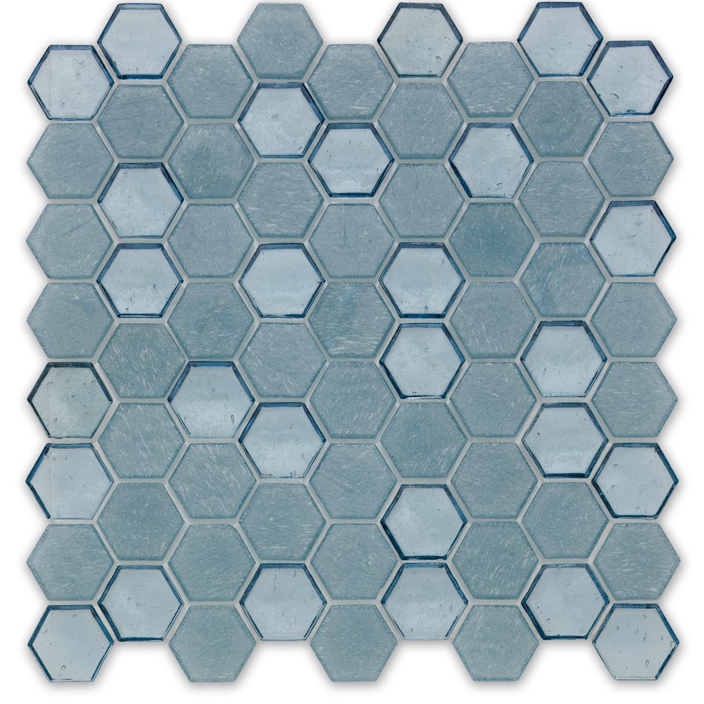 Superior Wave Glass Tile by American Glass Mosaics
