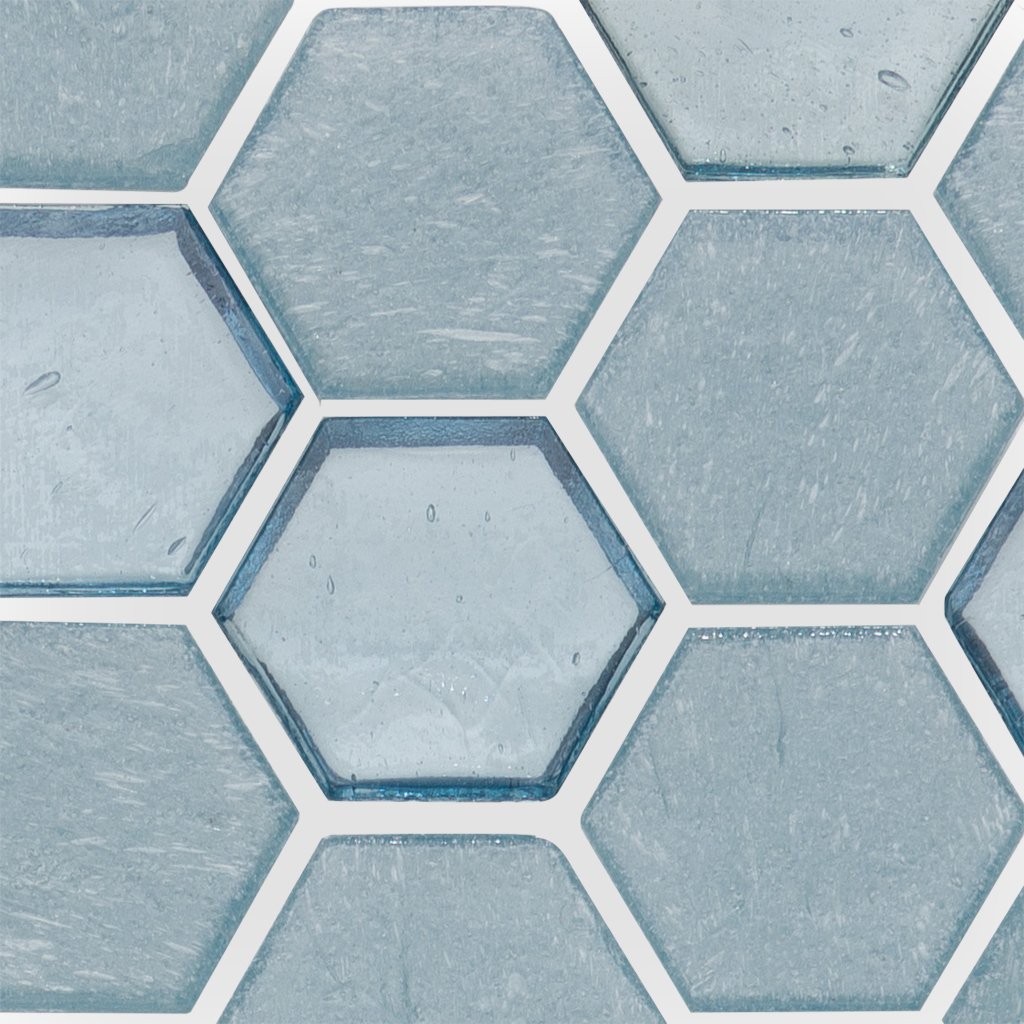 Superior Wave Glass Tile by American Glass Mosaics