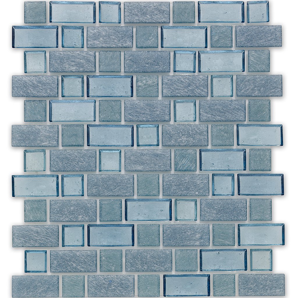Superior Wave Glass Tile by American Glass Mosaics