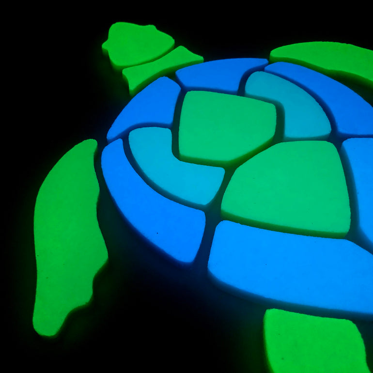 Large Turtle Pool Mosaic | Glow in the Dark Pool Tile