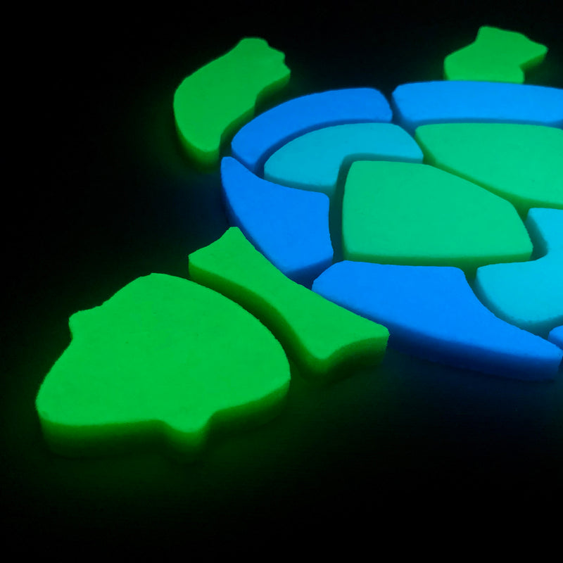 Large Turtle Pool Mosaic | Glow in the Dark Pool Tile