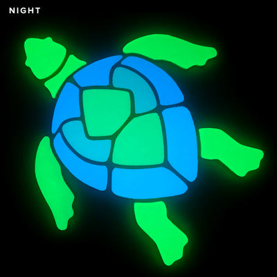 Swimming Turtle, Large - Glow in the Dark Pool Mosaic