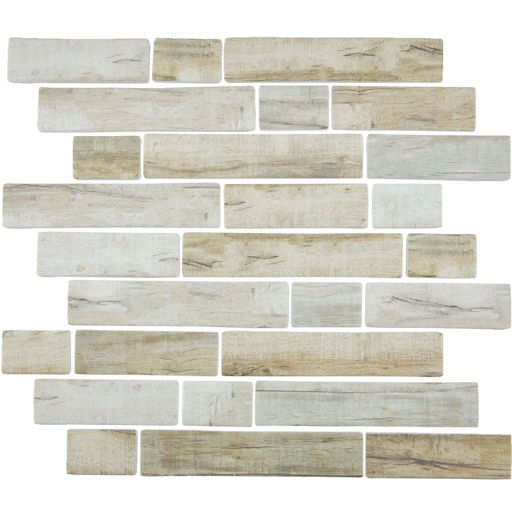 TASBARKCINNML - Aquatica Cinnamon, Multi-linear - Glass Tile