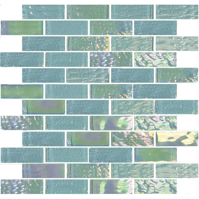 TASNAUTEMER13 - Aquatica Emerald Green, 1" x 3" - Glass Tile