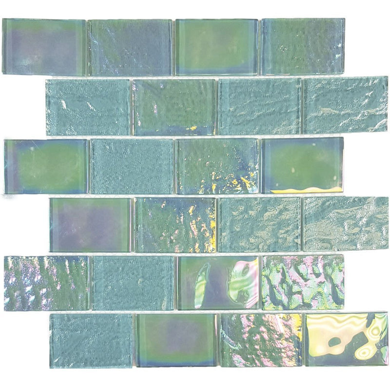 TASNAUTEMER23 - Aquatica Emerald Green, 2" x 3" - Glass Tile