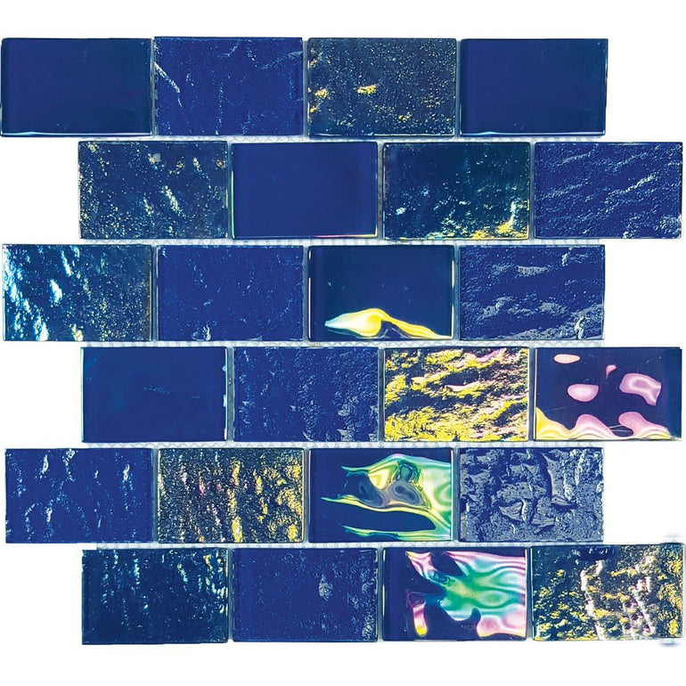 TASNAUTNAVAL23 - Aquatica Naval Blue, 2" x 3" - Glass Tile