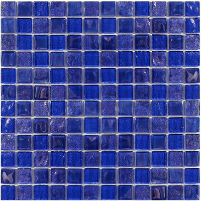 Treasure Series Cobaltstone 1" x 1" Mosaic Tile | TASTREACOBALST11 | Tesoro Glass Tile