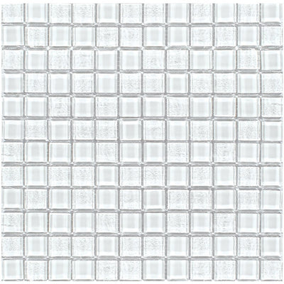 Treasure Series Whitestone 1" x 1" Mosaic Tile | TASTREAWHITEST1 | Tesoro Glass Tile