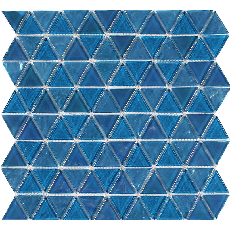 Topazstone, Triangle Mosaic Tile | TASTRIATOPAZST | Tesoro Glass Tile