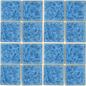 TITAN-331 - Fujiwa Crystal Blue, 3" x 3" - Porcelain Pool Tile