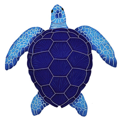 TLOBLUS - Loggerhead Turtle - Blue - Pool Mosaic
