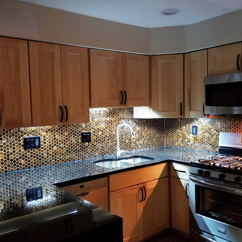 Brillante 270 Hexagon Tile | TREND Glass Mosaic Tile