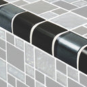 Slate Mixed, Trim - Glass Tile