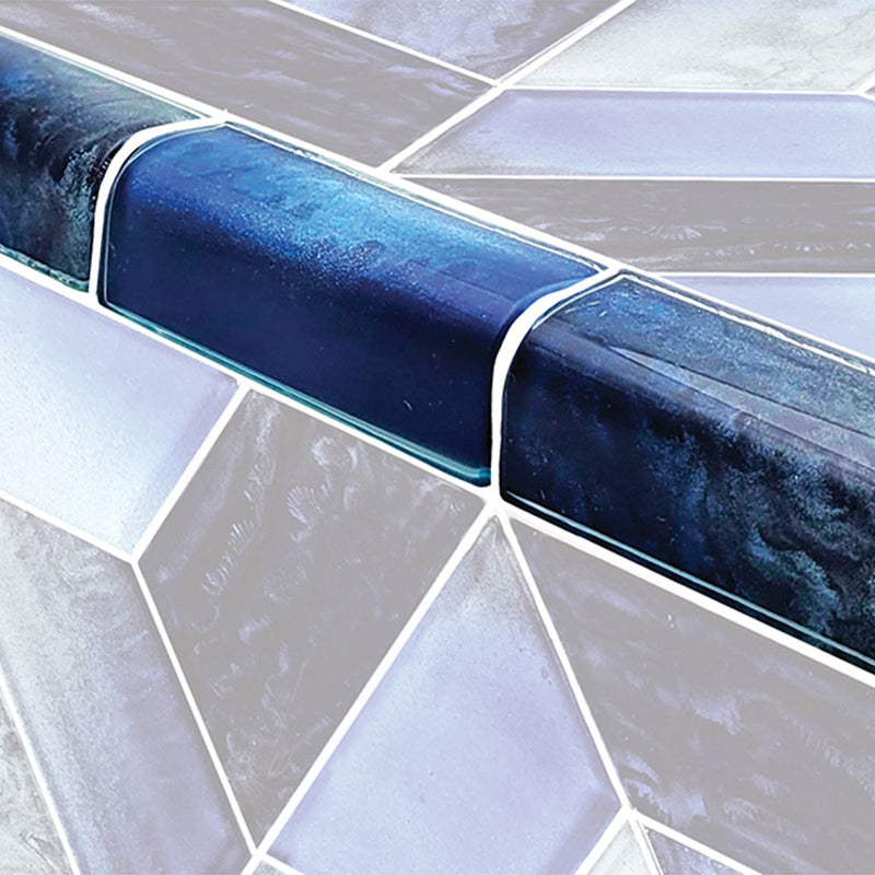 Dusk, Trim 2" x 4" - Glass Tile
