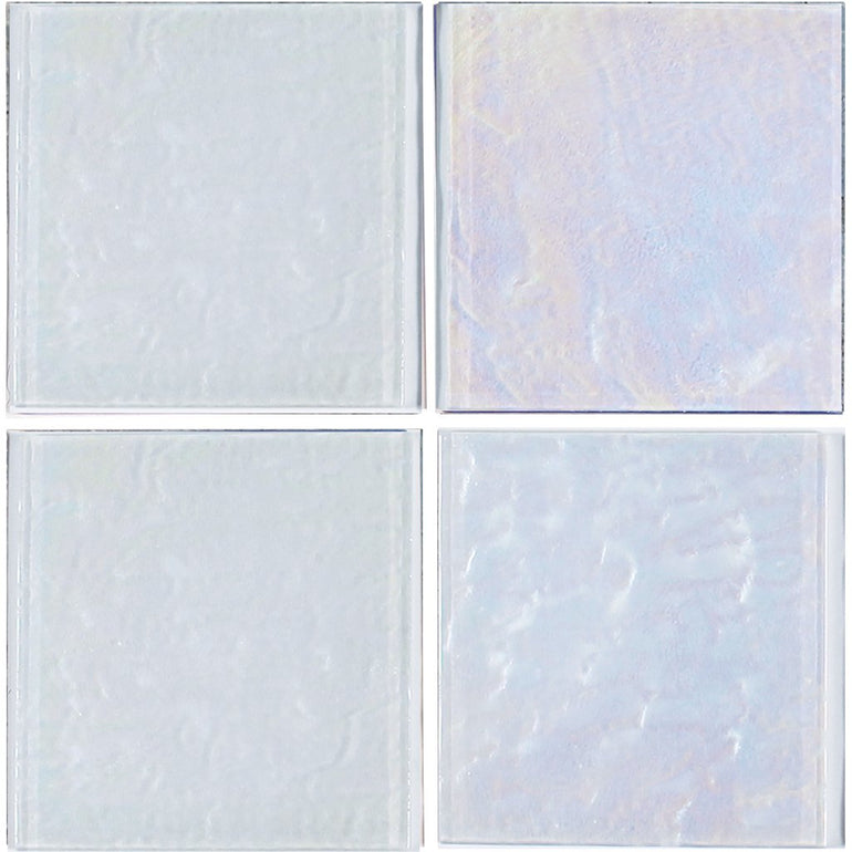 White, 6" x 6" - Glass Tile