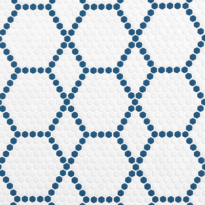 Tulle Coastal, Hexagon Mosaic Tile | Geometro Glass Tile 