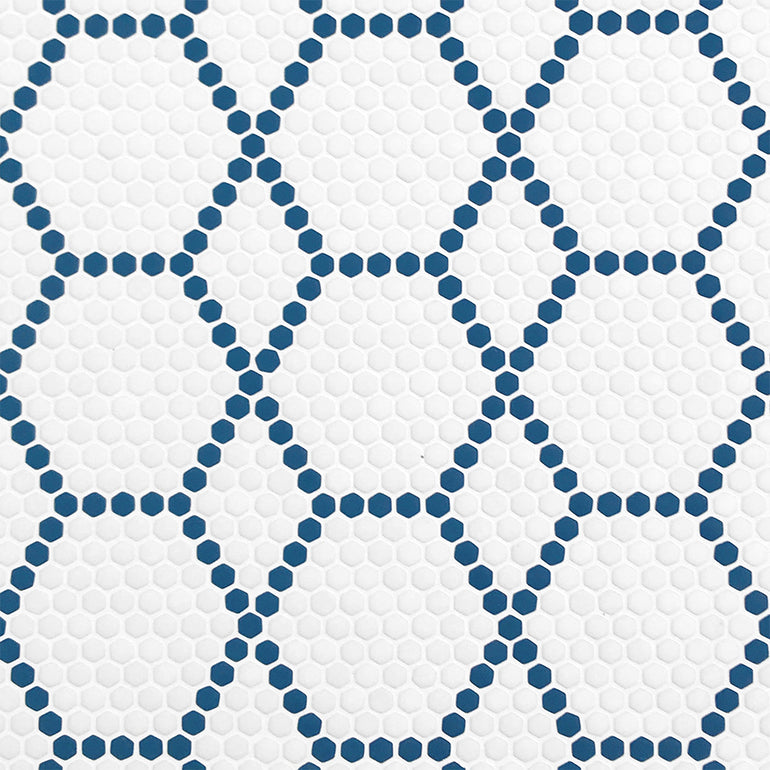 Tulle Coastal, Hexagon Mosaic Tile | Geometro Glass Tile 