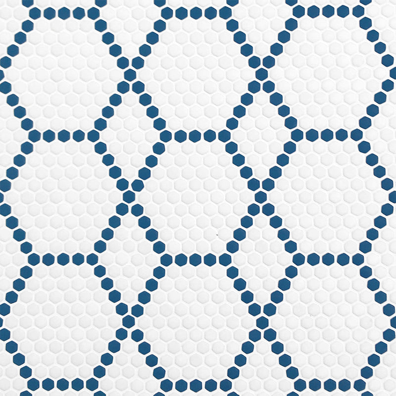 Tulle Coastal, Hexagon Mosaic Tile | Geometro Glass Tile 