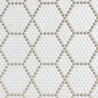 Tulle Country, Hexagon Mosaic Tile | Geometro Glass Tile 