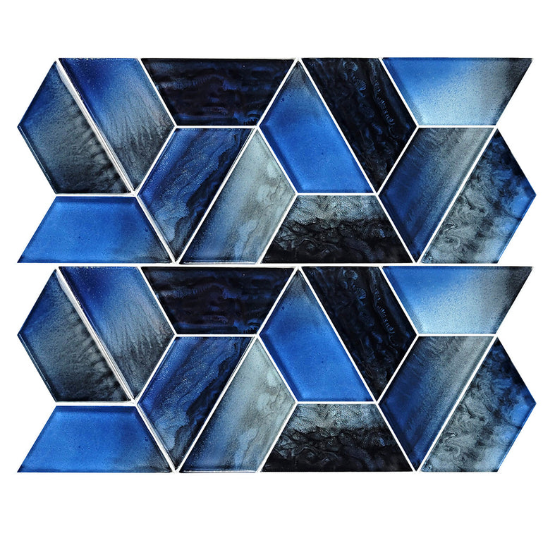Dusk, 2" x 4" Mosaic Tile | TZ824K1 | Glass Pool Tile