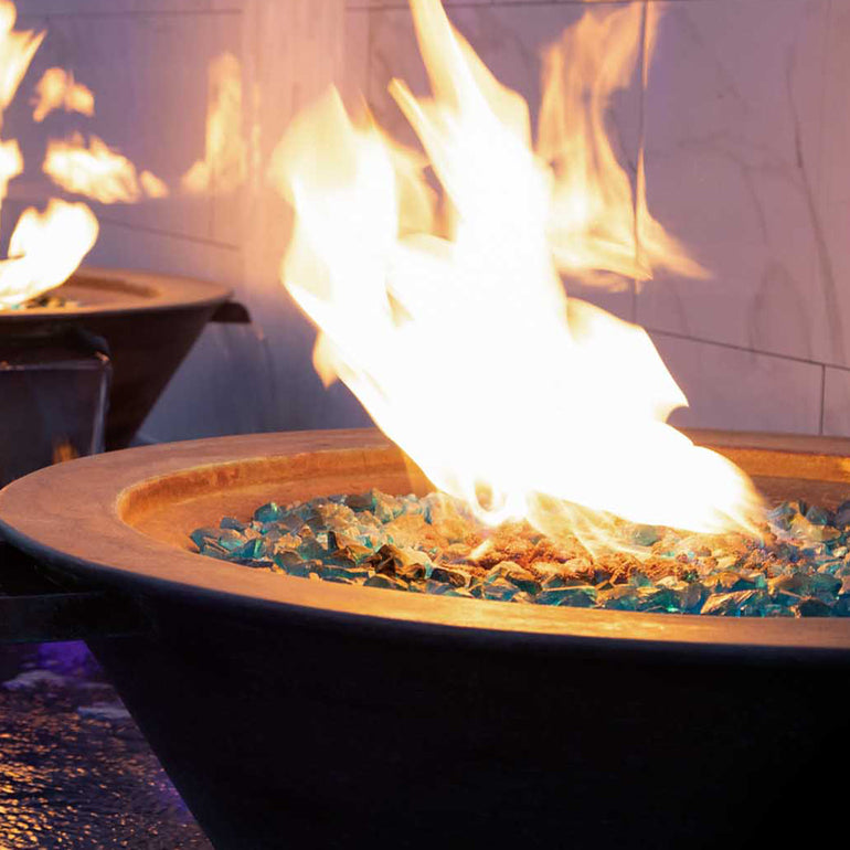 Cazo Copper Fire and Water Bowl, 4 Way Spill | The Outdoor Plus
